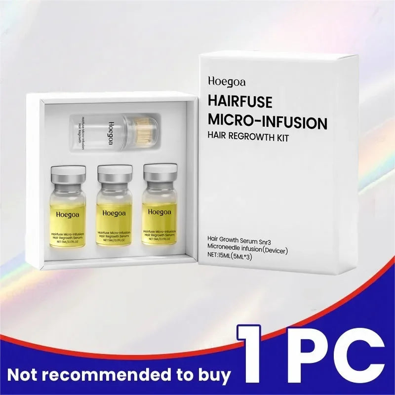 Microneedle Hair Regrowth Serum Kit - Scalp Nourishing & Micro-Infusion Treatment - 19