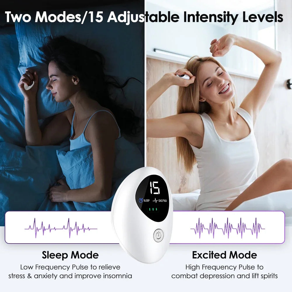 Microcurrent Handheld Sleep Aid Device for Anxiety, Stress & Insomnia Relief