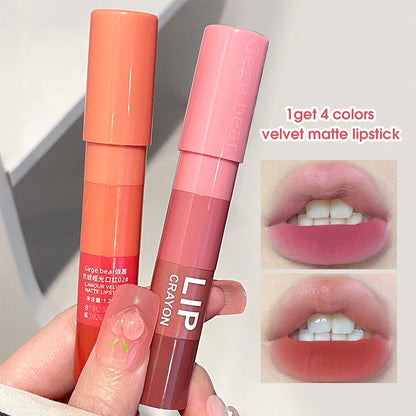 Matte Velvet Mist Lipstick - Long-Lasting Waterproof & Non-Stick Formula