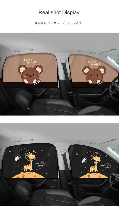 Magnetic Car Window Sunshade for Baby UV Protection