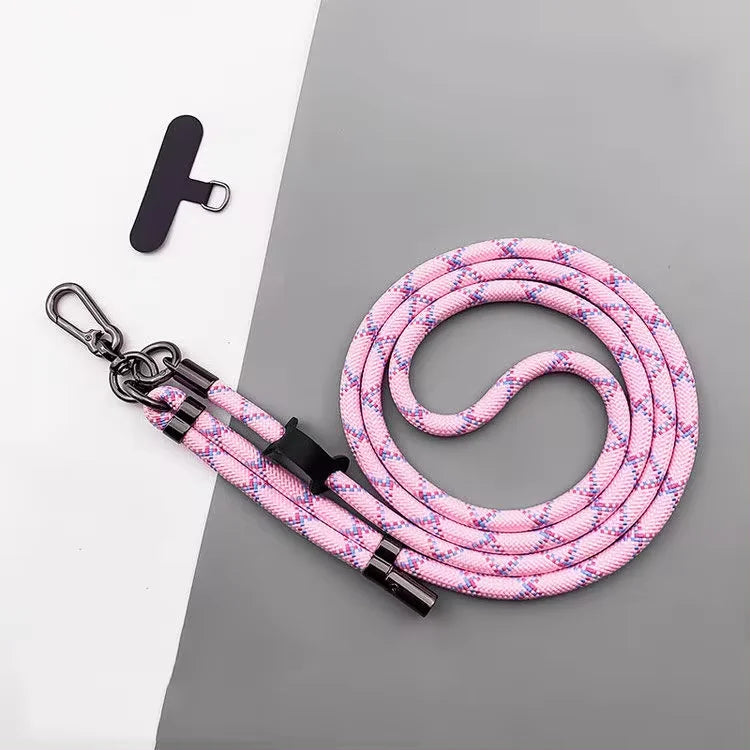 Universal 8mm Crossbody Phone Lanyard - Adjustable Detachable Neck Strap - 19