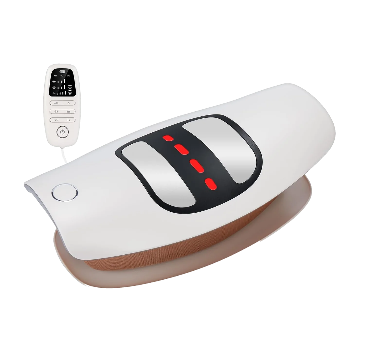 Electric Lumbar Traction Massager - Inflatable Back Stretcher & Spine Support Device - 16