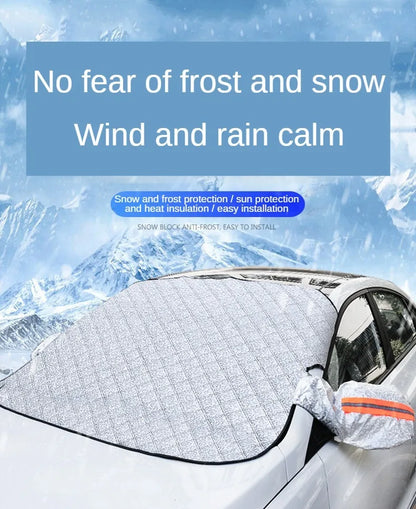 Magnetic Car Windshield Snow Cover & Frost Shield