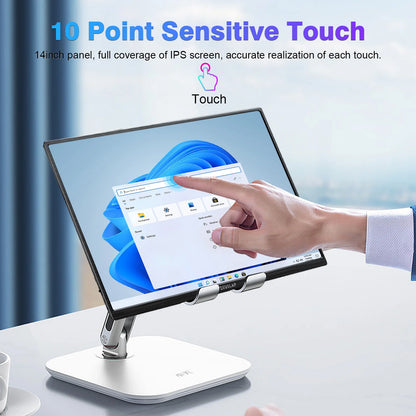14" Portable Touch Screen Monitor 1920x1200 FHD Laptop Travel Display