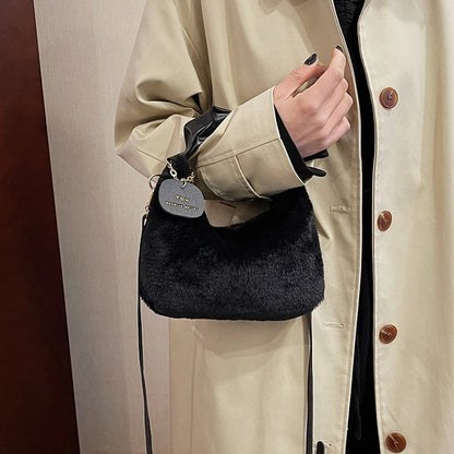 Luxury Plush Ruched Handbag