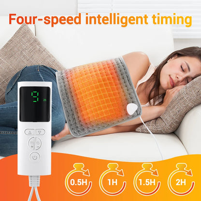 Electric Heating Pad for Back and Waist Pain Relief with Temperature Control