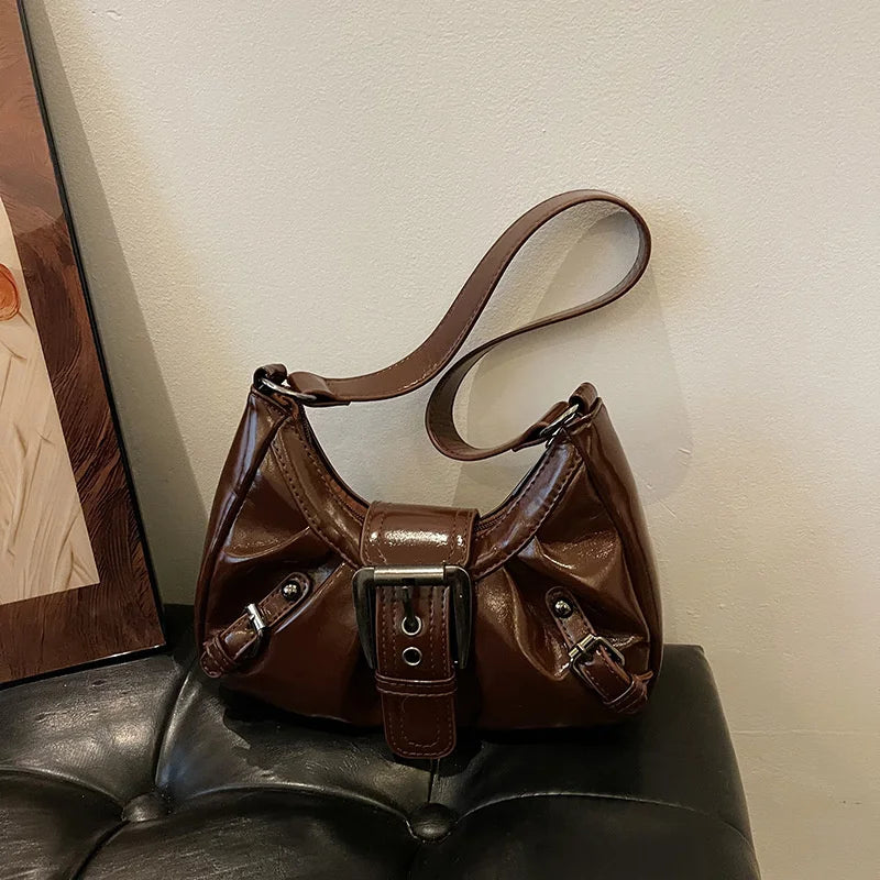 Luxury Retro Pleated Hobo Bag