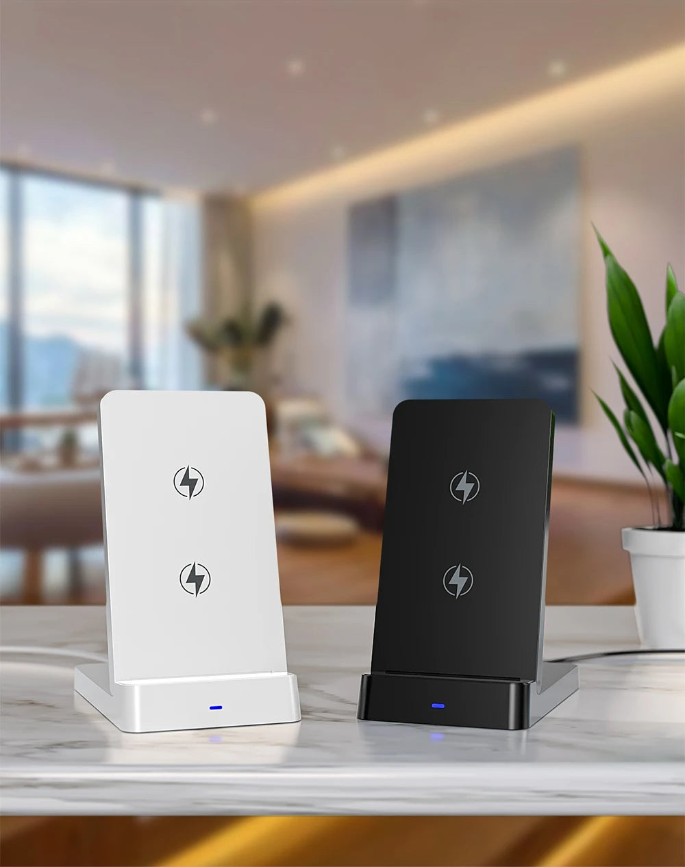15W Foldable Fast Wireless Charging Stand - Magnetic Phone Desktop Holder