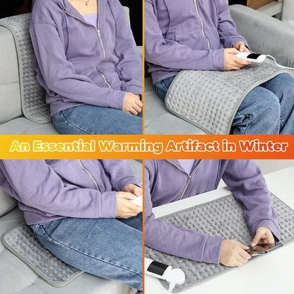 Electric Heating Pad for Back Neck & Shoulder Pain Relief with 9 Heat Settings