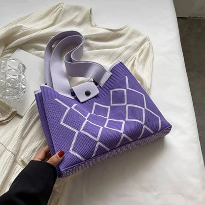 Luxury Knit Trendy Tote