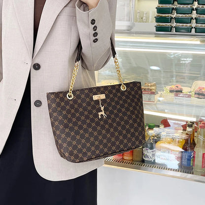 Luxury Vintage PU Tote Bag