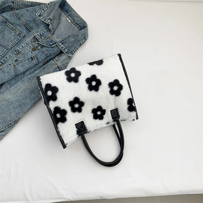 Leopard Faux Fur Tote