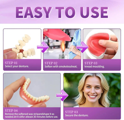 Cosmetic Silicone Dentures for Instant Smile Makeover & Comfort