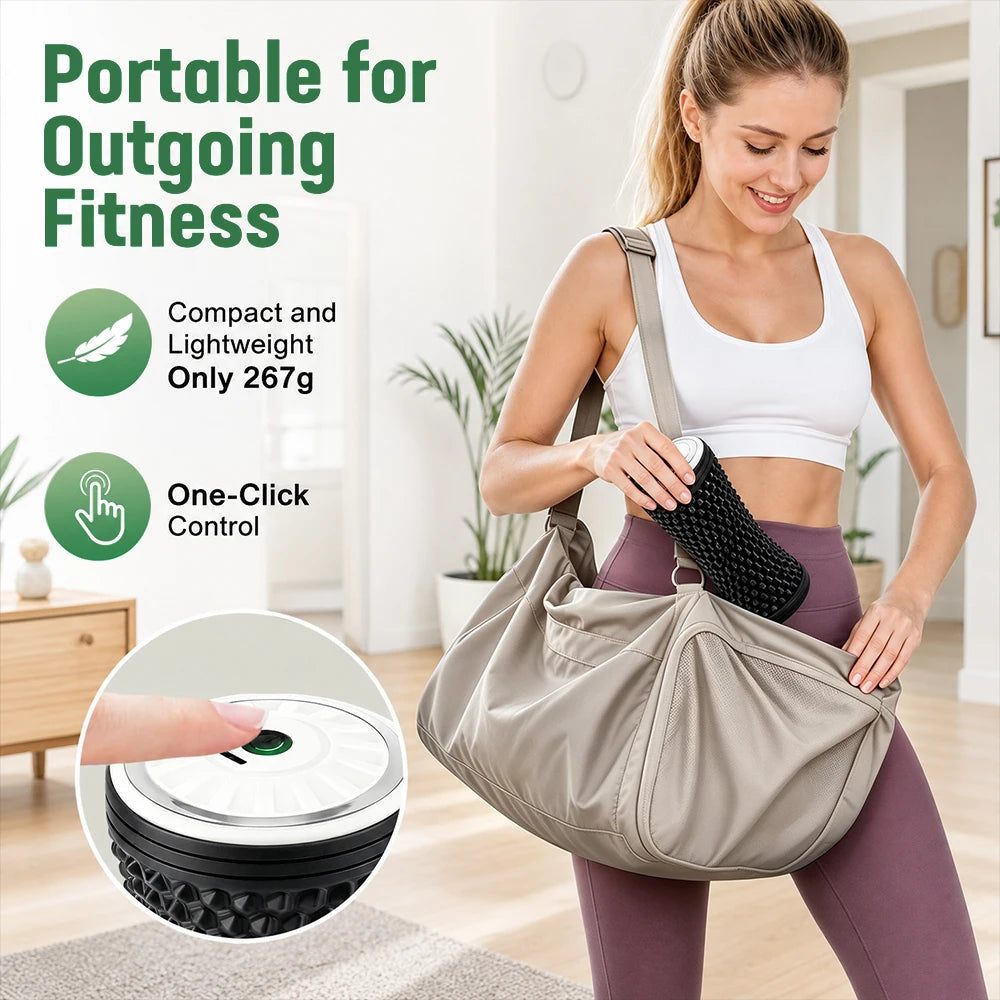 Electric Vibrating Foam Roller for Deep Tissue Muscle Recovery & Pain Relief - 11