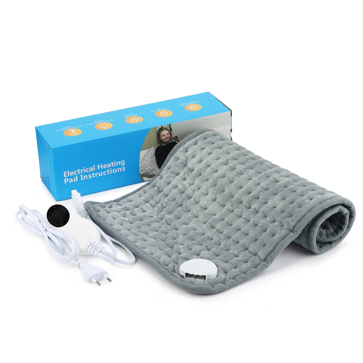 Electric Heating Pad for Back and Body Pain Relief with 10 Heat Settings