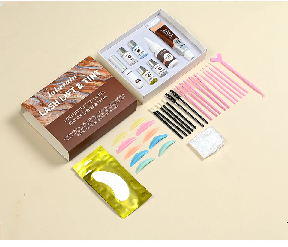 Professional Lash Lift and Tint Kit - Eyelash & Brow Perming Set