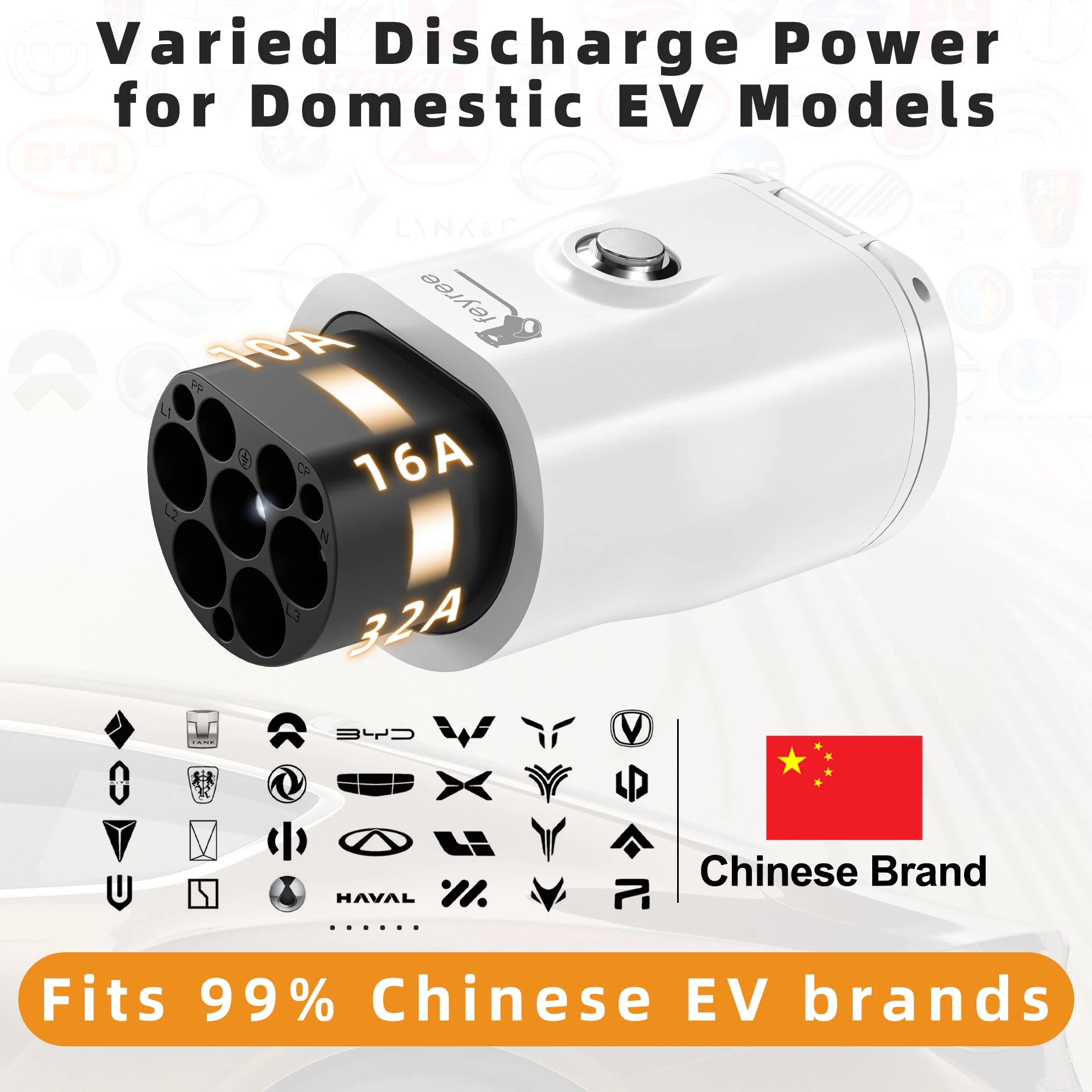 GB/T V2L Electric Vehicle Discharge Adapter for Chinese EV Camping - 12