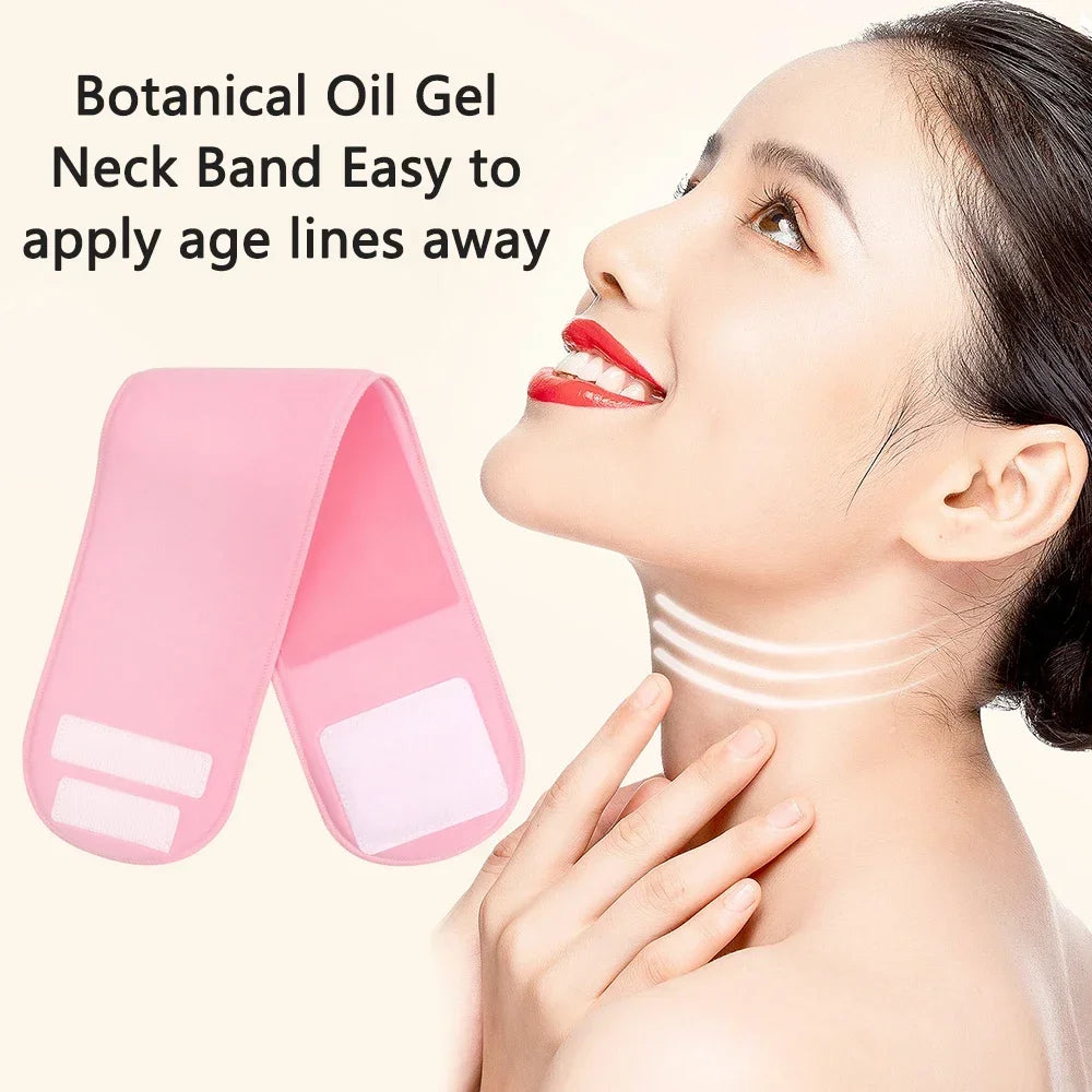 Silicone Moisturizing Neck Wrap – Anti-Wrinkle Reusable Gel Spa Neck Mask - 4