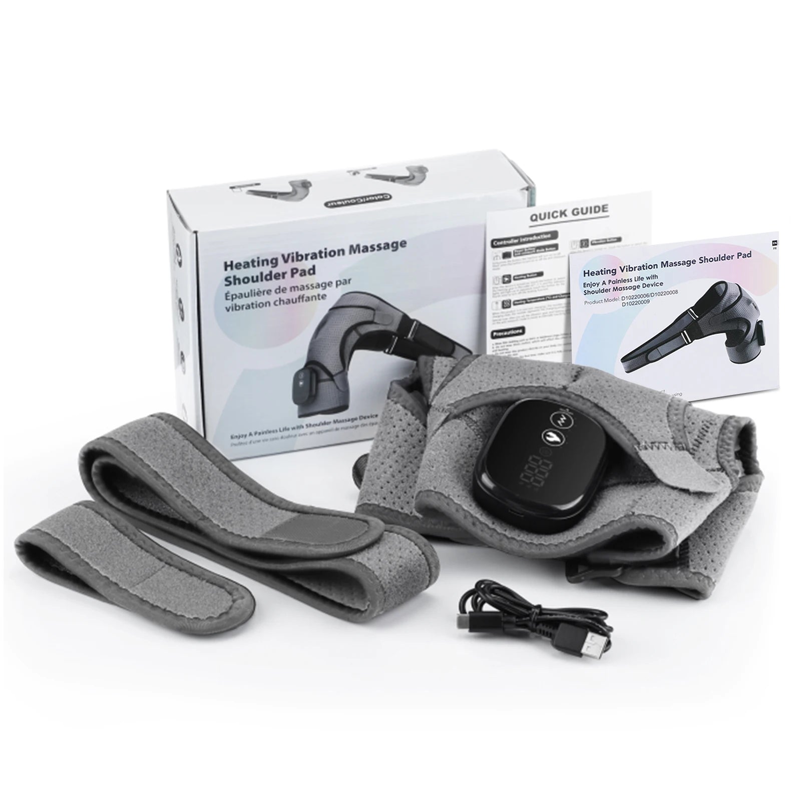 Cordless Shoulder Massager with Heat and Vibration for Pain Relief - 17