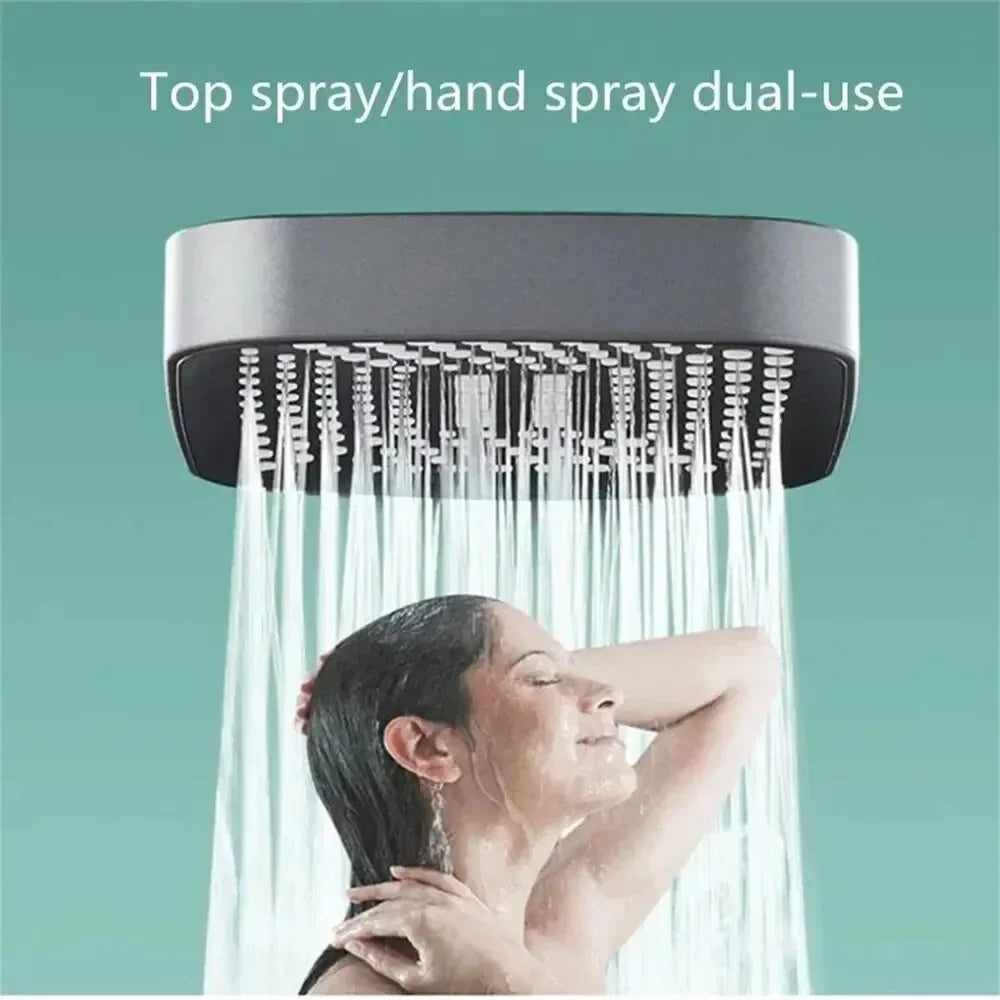 High Pressure 3-Mode Handheld Rainfall Shower Head - 2