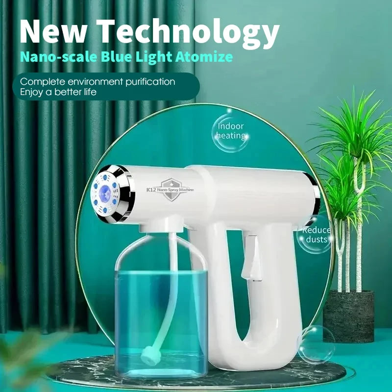 Blue Light Nano Hairspray Gun - Rechargeable 300ml Sprayer - 7