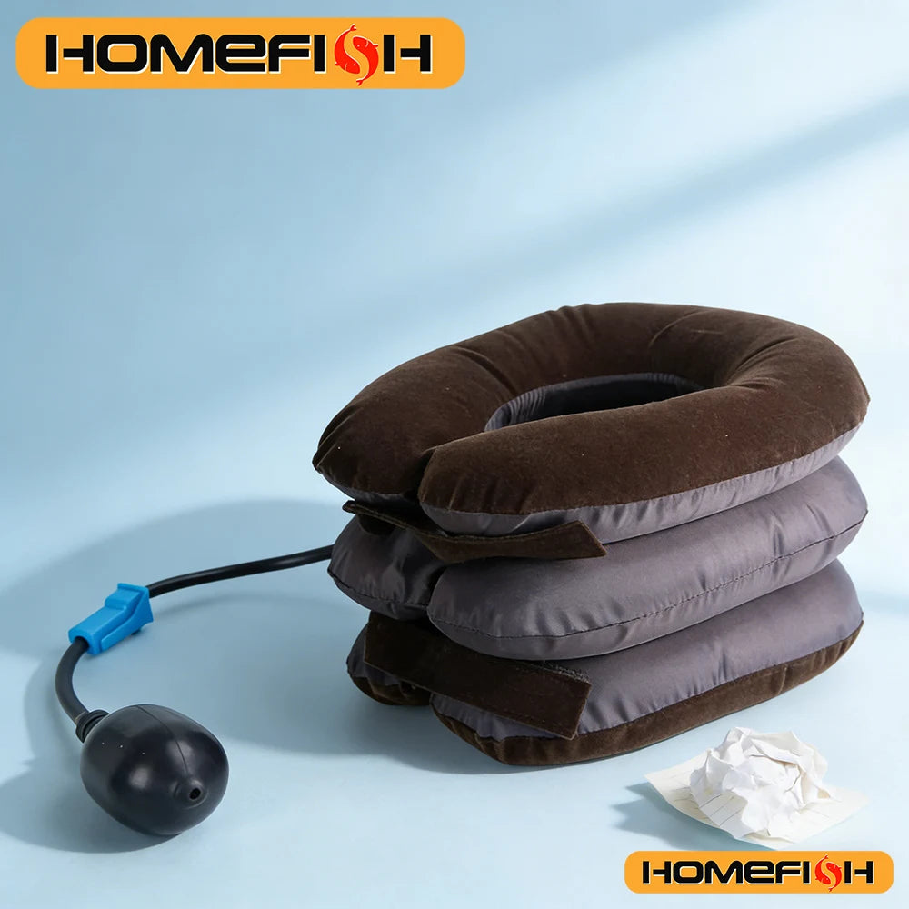 Inflatable Neck Traction Device for Cervical Pain Relief - 1