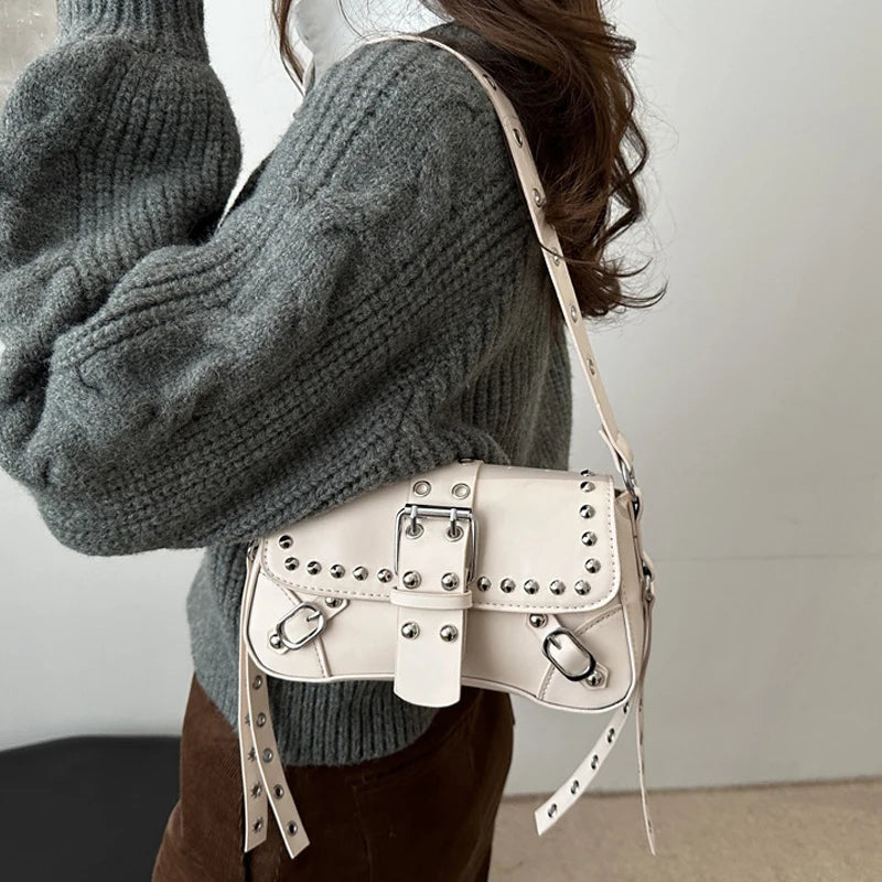 Luxury Trendy Rivet Shoulder Bag
