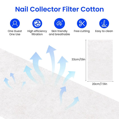 5-Speed Brushless Dual Turbo Nail Dust Collector