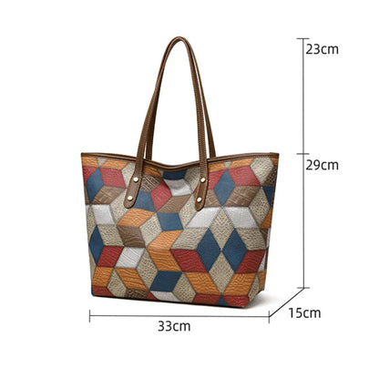 Luxury Vintage Leather Commuter Tote