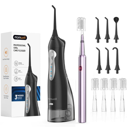 Portable Dental Oral Irrigator & Sonic Toothbrush Combo Set for Deep Cleaning
