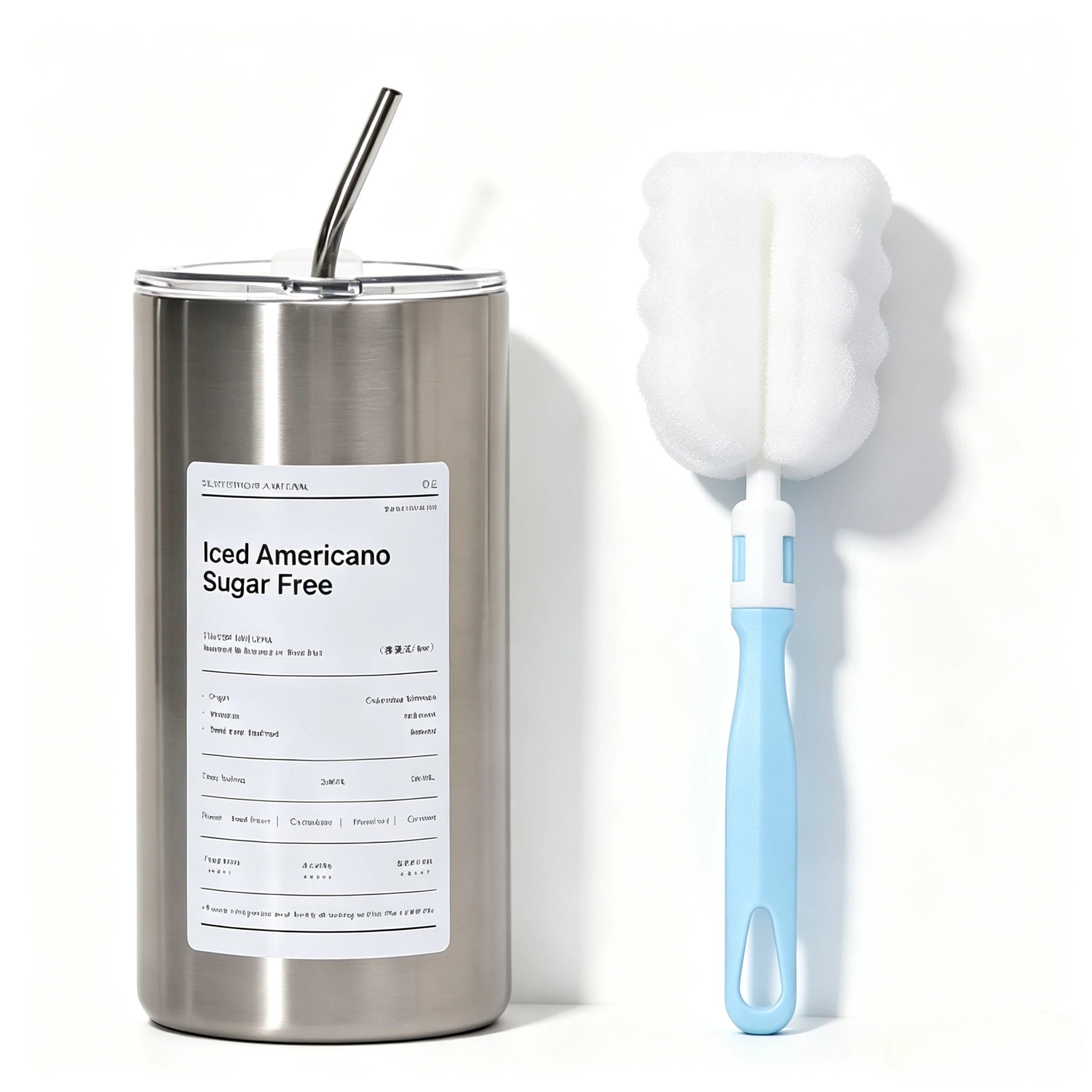 600ml Insulated Stainless Steel Coffee Mug with Straw – Portable Travel Cup - 9