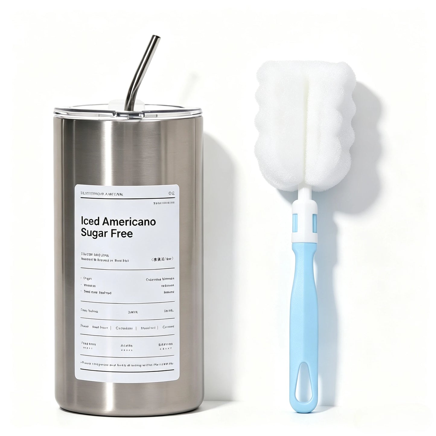 600ml Insulated Stainless Steel Coffee Mug with Straw – Portable Travel Cup