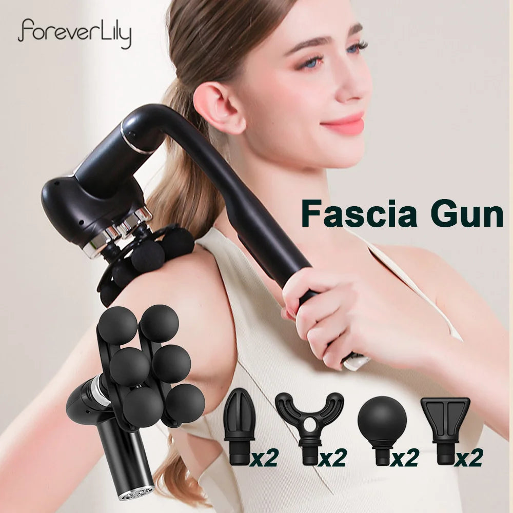 Deep Tissue Muscle Massage Gun with Detachable Handle - 1