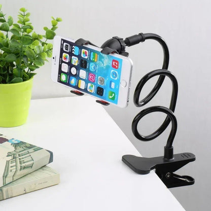 Flexible Gooseneck Phone Holder - Hands-Free Bed & Desk Mount Stand