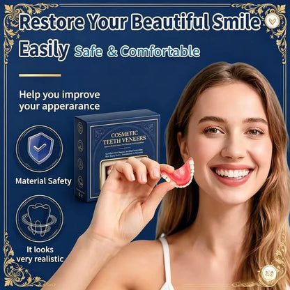 Cosmetic Snap-On Teeth Veneers for Instant Smile Makeover & Comfort
