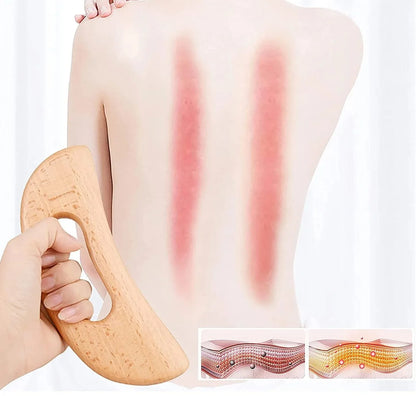 Wooden Lymphatic Drainage Massager & Body Gua Sha Tool
