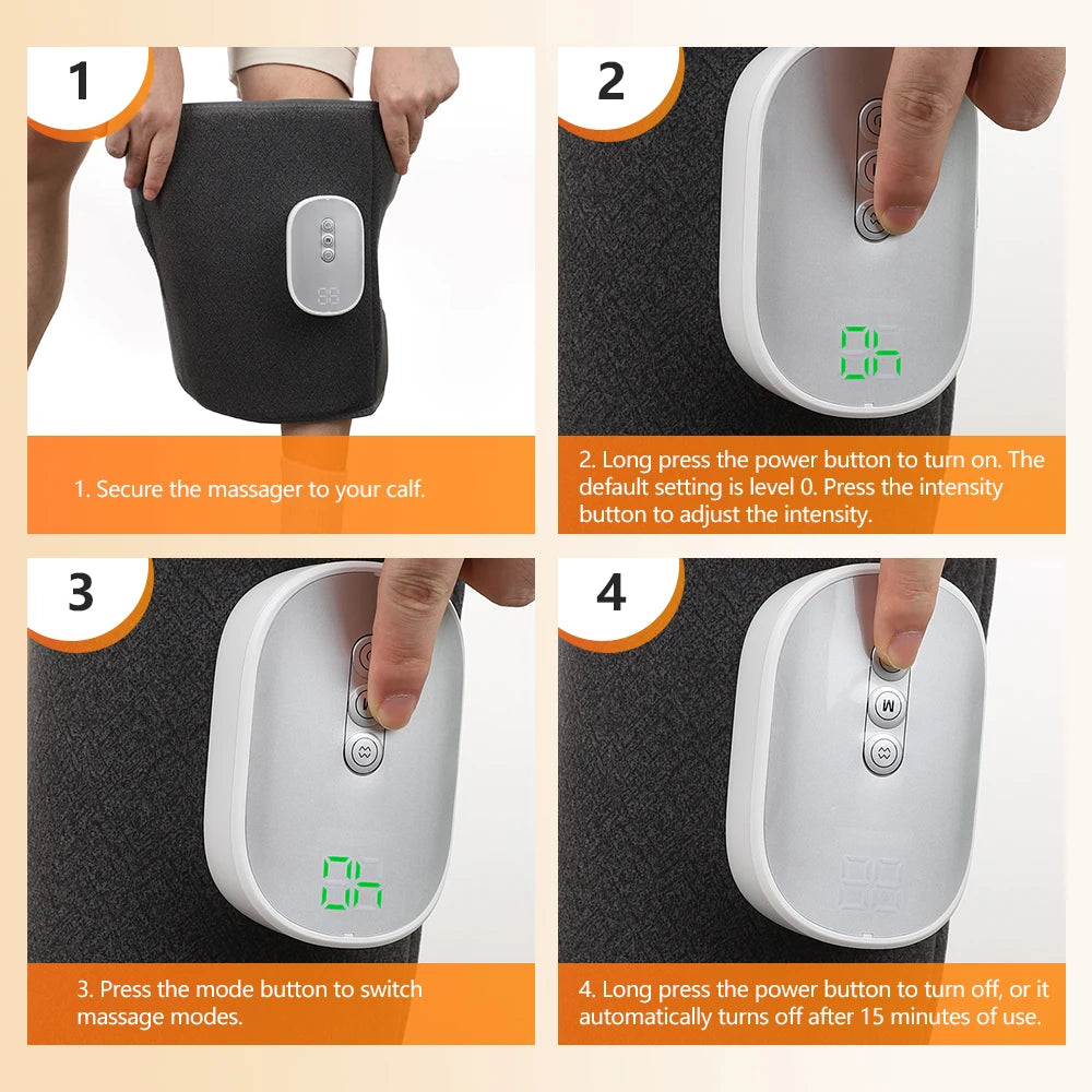 Wireless Air Compression Calf Massager for Leg Pain Relief & Circulation - 18