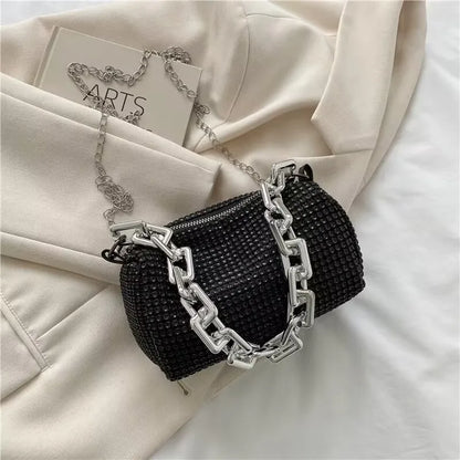 Luxury Glitter Rhinestone Bucket Bag