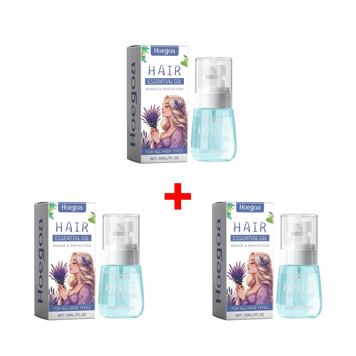 Lavender Hair Essential Oil - Repairing Anti-Frizz & Nourishing Scalp Treatment