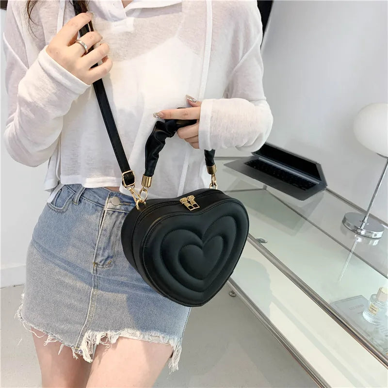 Luxury Quilted Heart Tote
