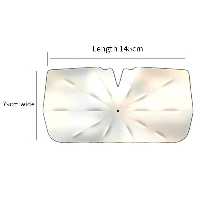 Universal Car Windshield Sunshade Umbrella - UPF 80+ UV Block