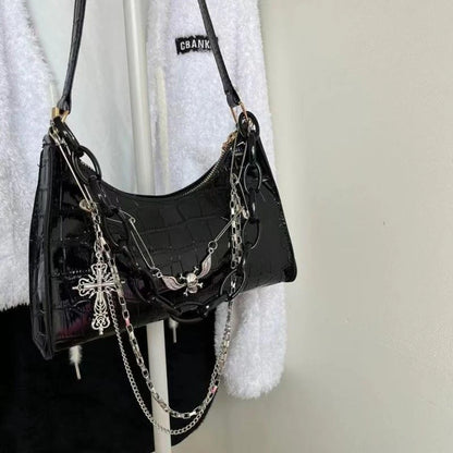 Luxury Gothic Punk Underarm Bag