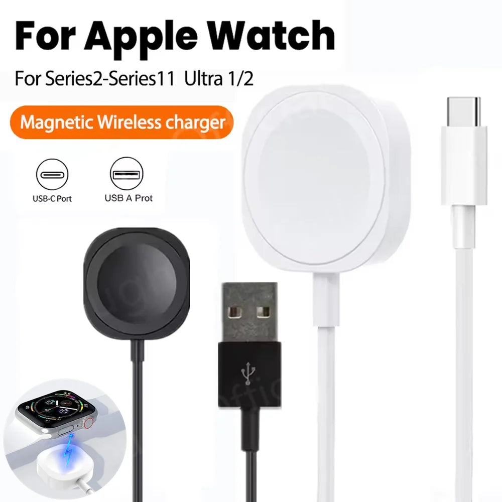 Magnetic Fast Charger for iWatch Series 1-11 & Ultra 1/2 USB-C Cable - 1