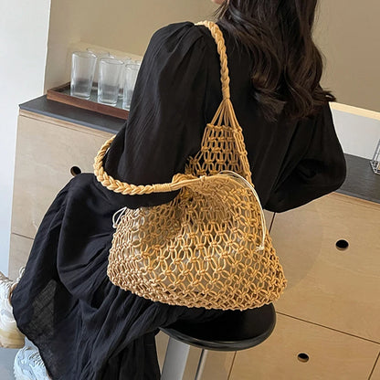 Luxury Boho Knitted Beach Tote