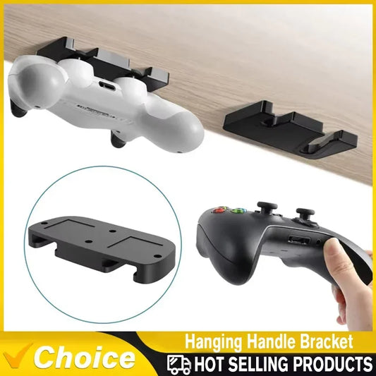 Under-Desk Controller Hanger Mount for PS5/PS4 - Adhesive Gamepad Hook