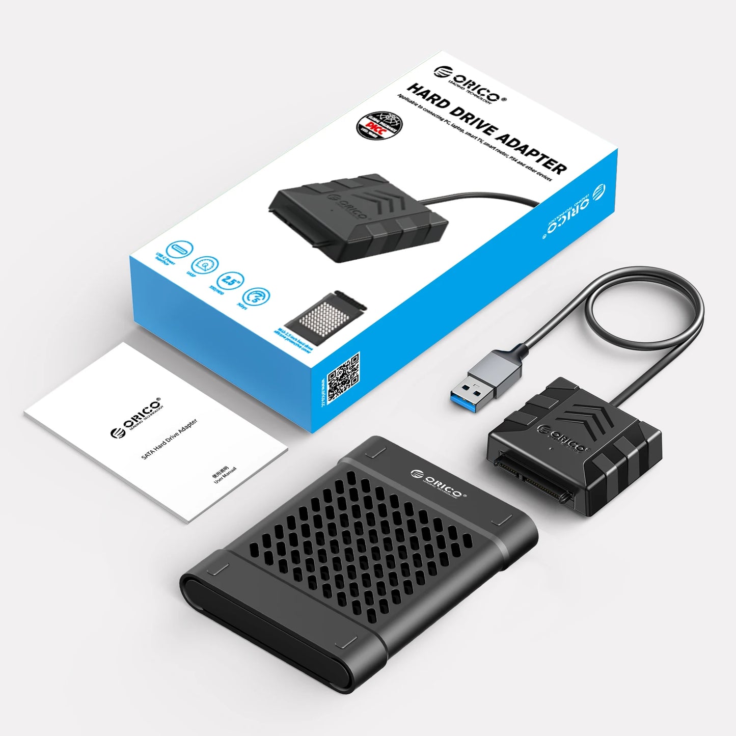 USB 3.0 to SATA Adapter Cable for 2.5/3.5" HDD/SSD - 5Gbps Fast Data Transfer