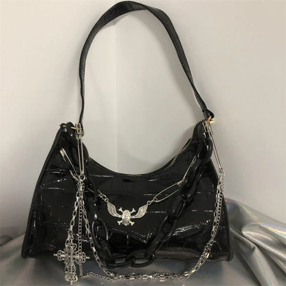 Luxury Gothic Punk Underarm Bag