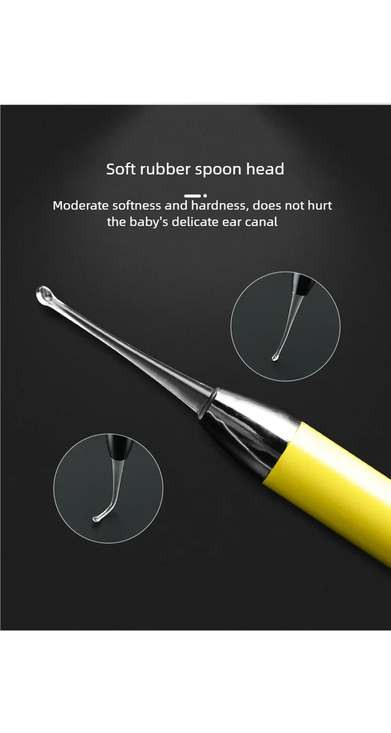 LED Illuminated Ear Wax Removal Kit - Professional Stainless Steel Ear Cleaning Tool