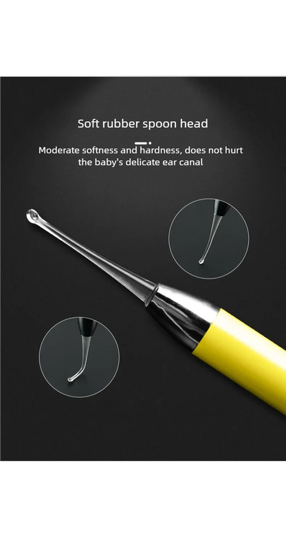 LED Illuminated Ear Wax Removal Kit - Professional Stainless Steel Ear Cleaning Tool