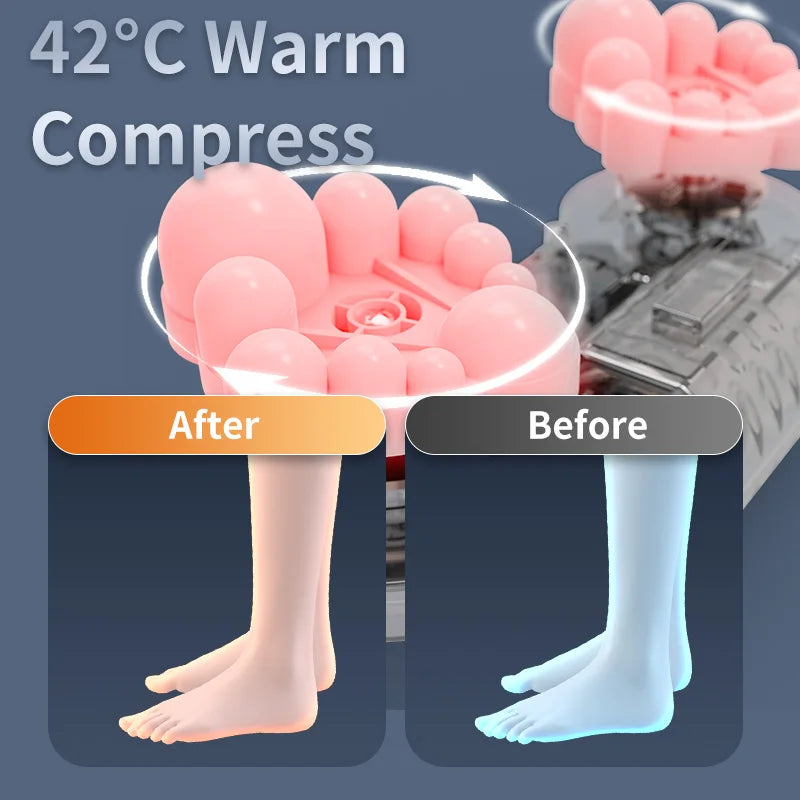 Multifunctional Shiatsu Foot and Leg Massager with Soothing Heat Therapy